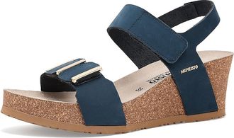 Mephisto Leonore Womens Wedge Shoes Navy : EU 42 (US Womens 12) B - Medium, Leather