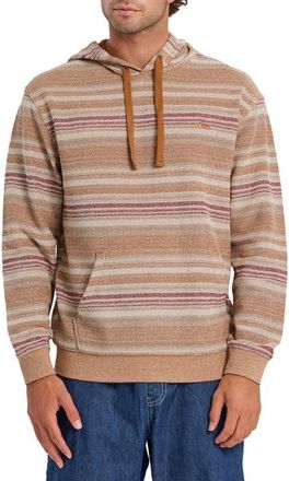 Quiksilver Great Otway Stripe Beach Hoodie in Bone White at Nordstrom, Size Xx-Large