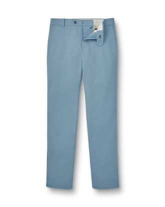 CHARLES TYRWHITT Ultimate Non-Iron Chinos - Sky Blue Size 40/32 by Charles Tyrwhitt