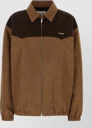 Miu Miu checked cotton blouson jacket