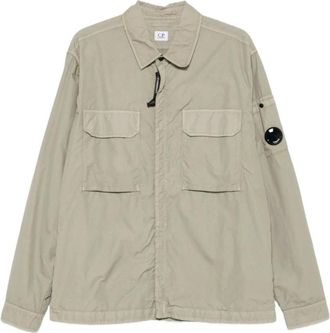 C.P. Company C.p. Company, Heren, Jassen, Beige, Maat: M Nylon