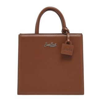 MC2 Saint Barth Tassen, Dames, Bruin, ONE Size, Leer, Shop Bag Midi