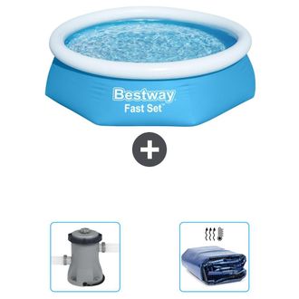 Bestway Piscina Bestway Fast Set Redonda - 244x61 Cm - 5-piezas S22268