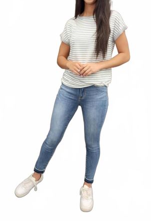 Judy Blue High Waist Skinny Side Slit Jeans In Blue