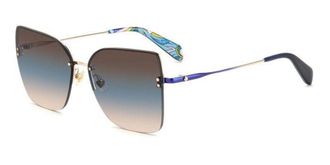 Kate Spade New York Ariella/G/S Asian Fit LKS/98 Womens Sunglasses Blue Size 58