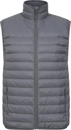 Mountain Warehouse Featherweight II Mens Down Gilet - Downproof lining, Water-resistant, Zipped pockets & Packaway Bag - Best for Autumn, Winter,Outdoors &Travelling Gre