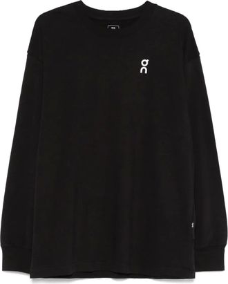 On Running T-shirt a maniche lunghe - Nero