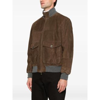 Brunello Cucinelli Suede-finish Panelled Jacket