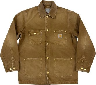 Carhartt Work in Progress OG Chore Coat - Heren - Zomerjassen - Bruin - XS - Katoen - Jassen