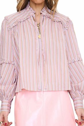FRNCH Lycaena Blouse In Pink