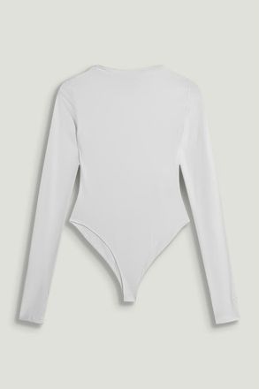 Nocturne Long-Sleeve Jersey Bodysuit in White at Nordstrom, Size X-Small Eu