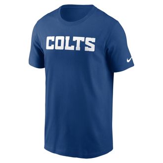 Nike Indianapolis Colts Primetime Wordmark Essential Nike Mens NFL T-Shirt in Blue | N1994LB98-NNM