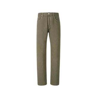 Jacquemus Jeans, Dames, Groen, W30, Denim, Straight Leg Jeans - Mid Rise - Vintage Washed Denim