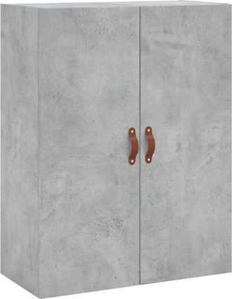 vidaXL Wall Mounted Cabinet Concrete Grey 69.5x34x90 cm Vidaxl