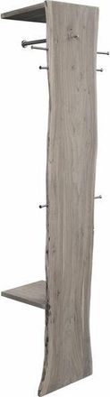 Massivmoebel24 pure acacia 914 Appendiabiti in legno di acacia - laccato / grigio 36x40x200