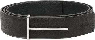 Tom Ford Soft Grain Leather Slim T Belt H. 28Mm