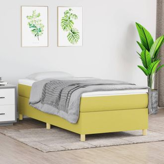 vidaXL Struttura Letto A Rete A Molle Verde 80x200 Cm In Tessuto Vidaxl