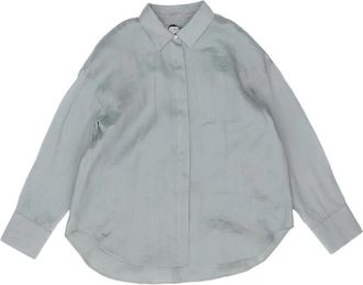 Max Mara Abbraccio Shirt - Dames - Overhemden - Blauw - 2XS - Overhemden