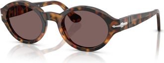 Persol Dames zonnebril Madreterra Roze Lens - Dames - Zonnebrillen - Bruin - 51 MM - Accessoires