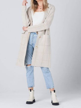 Saltwater Luxe Lorelei Sweater Cardigan In Natural