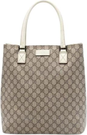 Gucci Pre-owned Tote Bags, female, Beige, Size: ONE SIZE Pre-owned Vintage Tote Bag