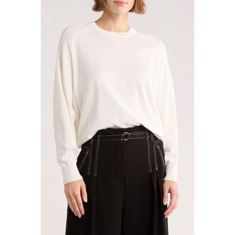 Adrianna Papell Dolman Sleeve Sweater in Ivory at Nordstrom Rack, Size X-Large