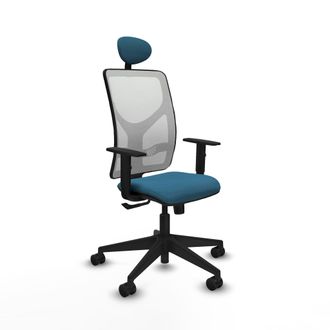 Piqueras y Crespo Silla De Oficina Con Cabecero Motilla Piqueras Y Crespo 1d066n1 Blanco Verde Petr&oacute;leo