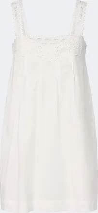 Poss&eacute; Veda crochet-trimmed cotton minidress