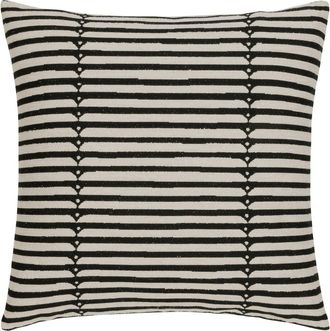 Elaine Smith Sincerity Indoor & Outdoor Woven Accent Pillow in Ebony at Nordstrom, Size 20X20