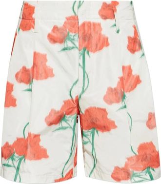 Kenzo Tailored Shorts - Heren - Korte Broeken - Veelkleurig - W40 - Wol - Korte Broeken