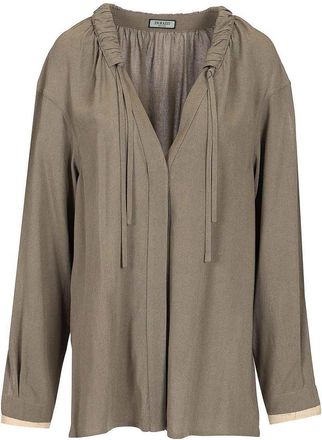 Durazzi Milano Charcoal Grey Blouse