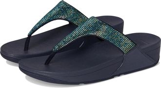 FitFlop FitFlop Lulu Sandals Navy Crystal Embellished Toe Post RHS6951