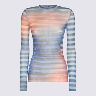 Jean Paul Gaultier Top Lightblue/Blue/Peach