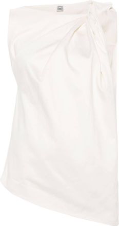 Toteme shoulder-twist tank top - women - Linen/Flax/Organic Cotton - 38 - Neutrals