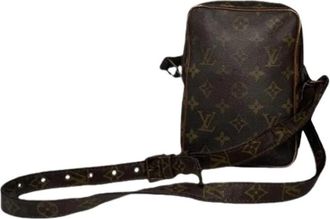 Louis Vuitton Pre-owned Vintage Cross Body Bag - Dames - Vintage Schoudertas - Bruin - ONE Size - Leer - Vintage