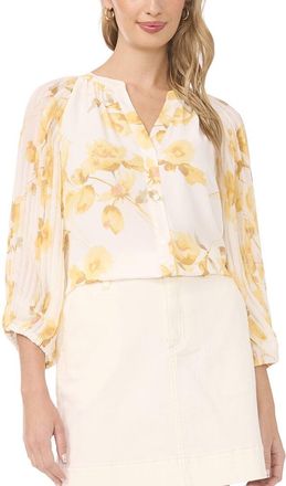 Vince Camuto Button Front Blouse