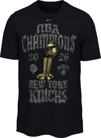Nike New York Knicks 2025-26 Champions Nike Mens Basketball T-Shirt in Black | JJ0597-010