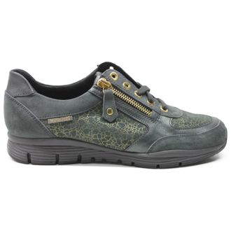 Mephisto Mephisto Ylona Leather Womens Low Top Trainers - Verdigris - Size:UK 4