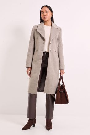 Wallis Womens Principles by Button Coat - Beige - Size 20 UK