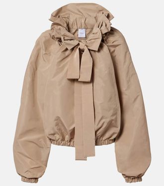 Patou Tie-neck faille top