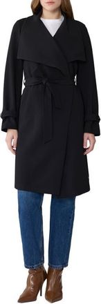 Soia & Kyo Olivia Trench Coat in Black at Nordstrom, Size X-Large