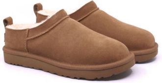 UGG Womens Classic Micro Slippers In Chestnut