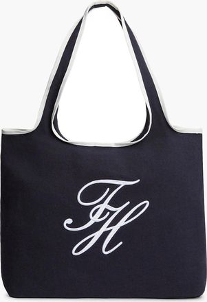 Tommy Hilfiger Womens Tommy Hilfiger TH Summer Womens Tote Canvas - Space Blue/Canvas - Black - Size: ONE size