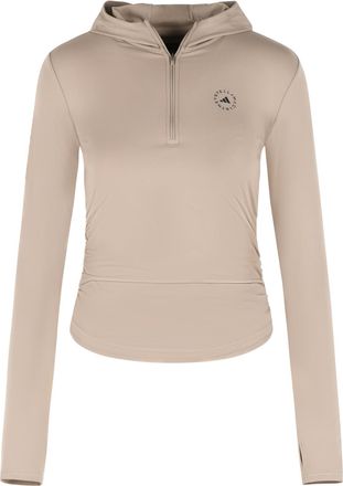 adidas Adidas By Stella Mccartney Beige sweatshirt van polyamidemix