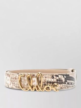 Chlo&eacute; iconic belt snake print adjustable length