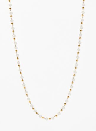 Simons Womens Two-tone bead chain