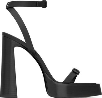 Saint Laurent Black Platz Platform Heels