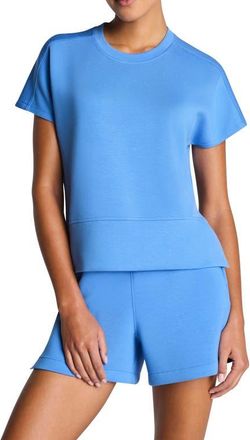Spanx Air Essentials Crewneck T-Shirt in Aster at Nordstrom, Size X-Large