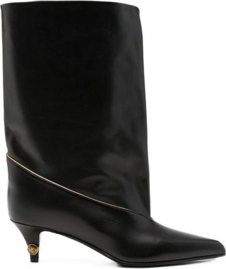 Versace Black Leather Boots