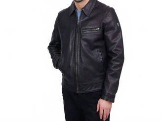 Mauritius Berink Leather Jacket In Black